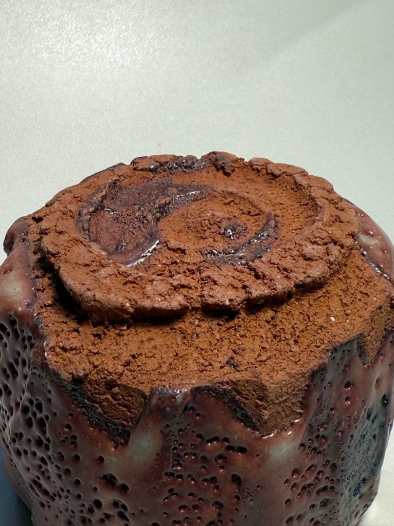 山田和　志野手斧目ぐい呑　共箱、共布、栞　未使用