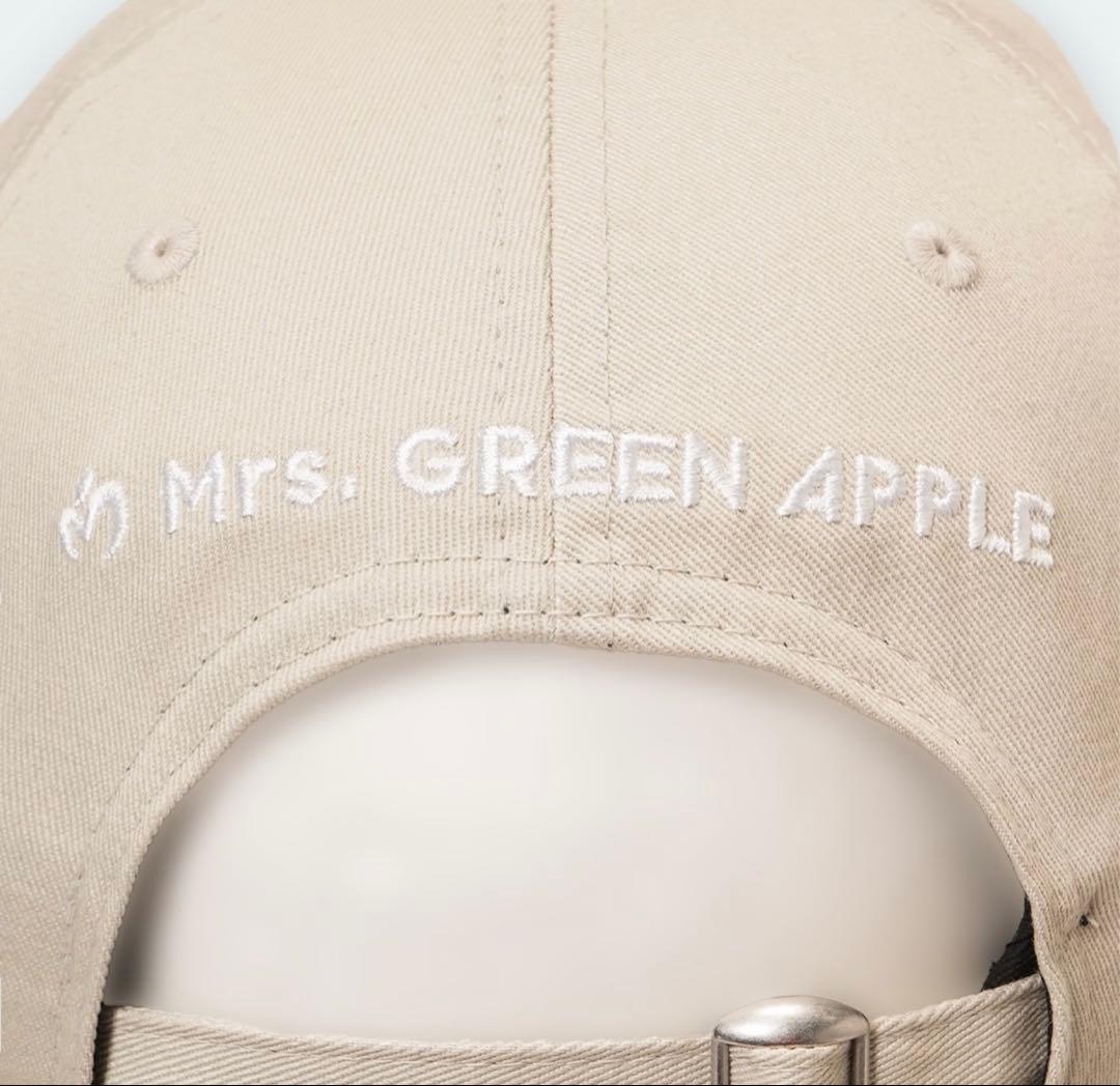 【ピンズ付き】Mrs. GREEN APPLE ベージュ キャップ