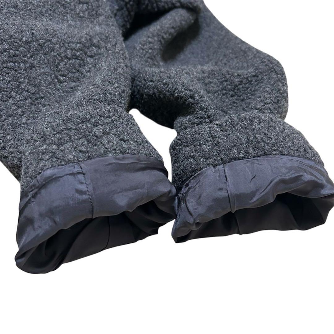 美品✨23区 大人可愛い ボアジャージー チェスターコート ロング グレー40L