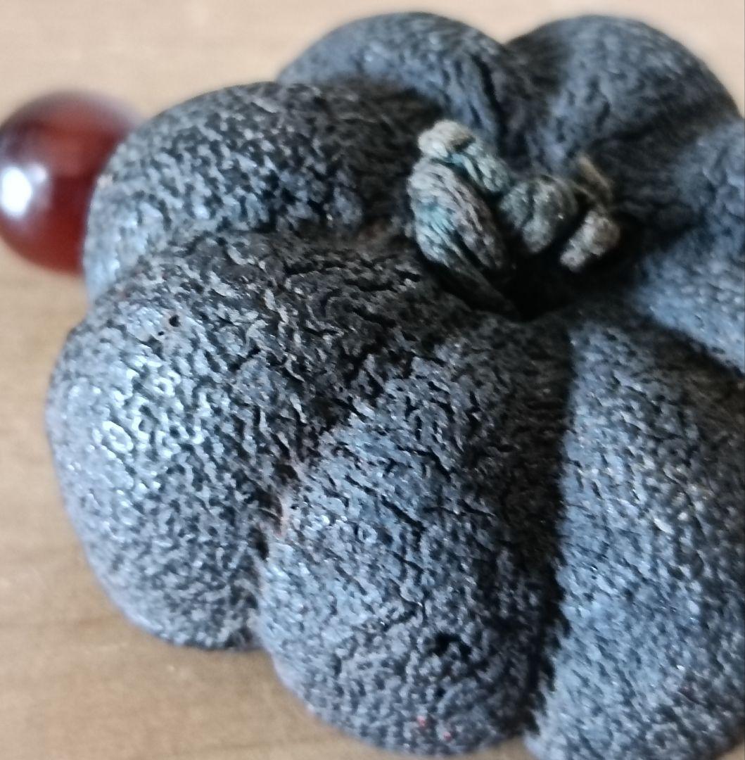 南瓜実根付　提物　根付　縁起物　瓜根付　古根付