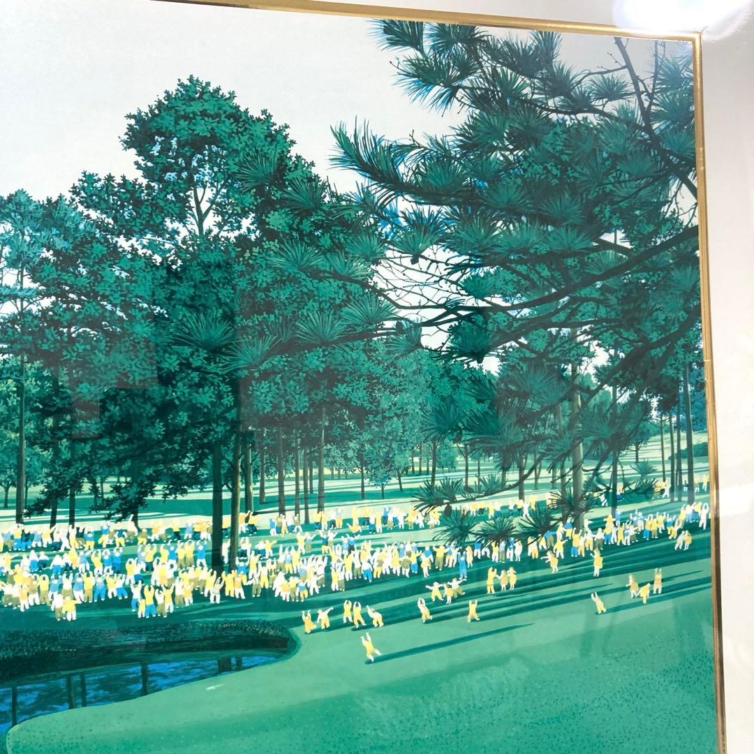 ヒロ・ヤマガタ　ジャックニクラウス　1986マスターズトーナメントアートポスター