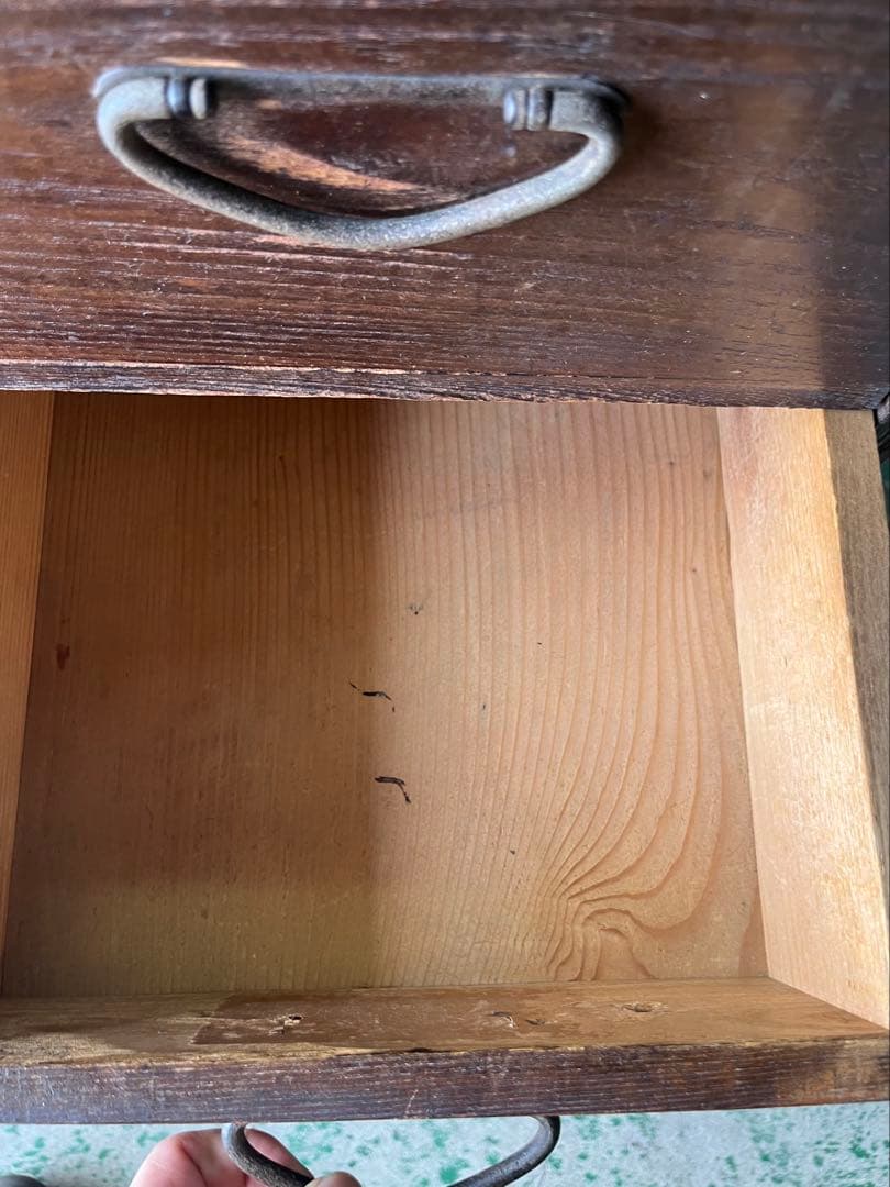 和箪笥 昭和レトロ 当時物 インテリア アンティーク ビンテージ 鉄金具