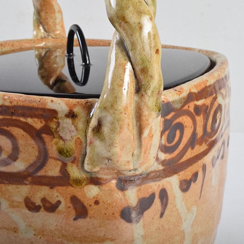 茶道具　御深井焼　手付水指　銘「柳水」　藪内流透月斎極め箱　M　R9276B