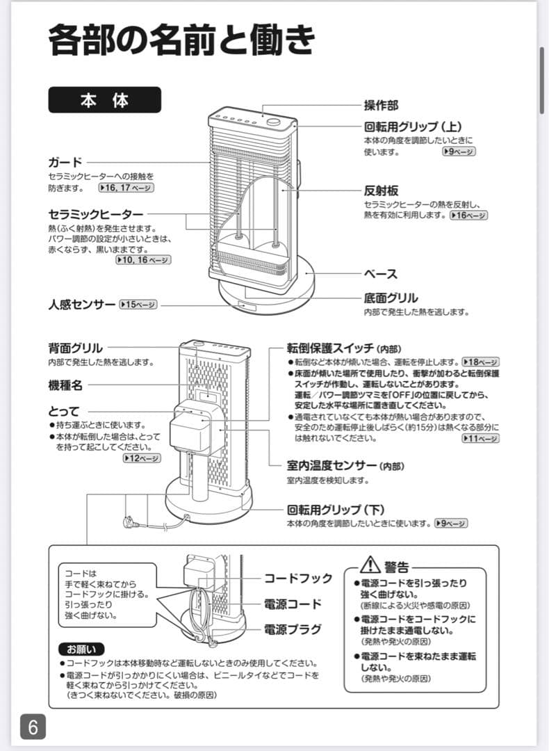 ダイキン　DAIKIN 遠赤外線暖房機 セラムヒート ERFT11ZS-T