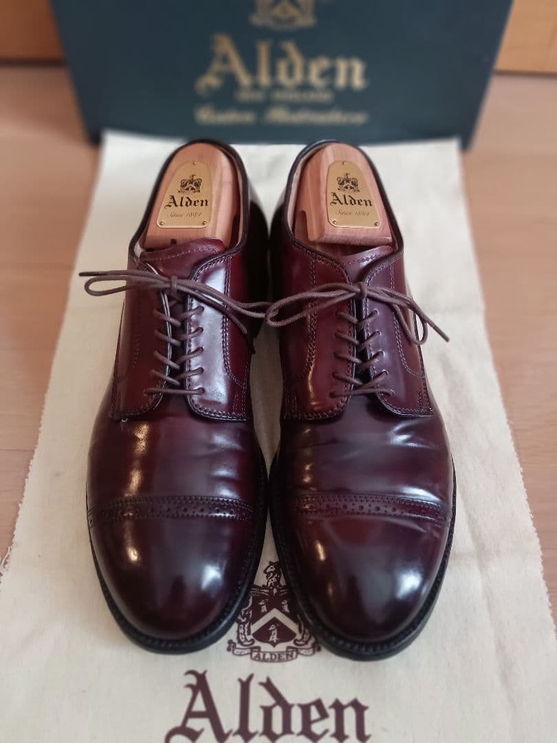 【極美品】Alden56201オールデンコードバンモディファイドラスト