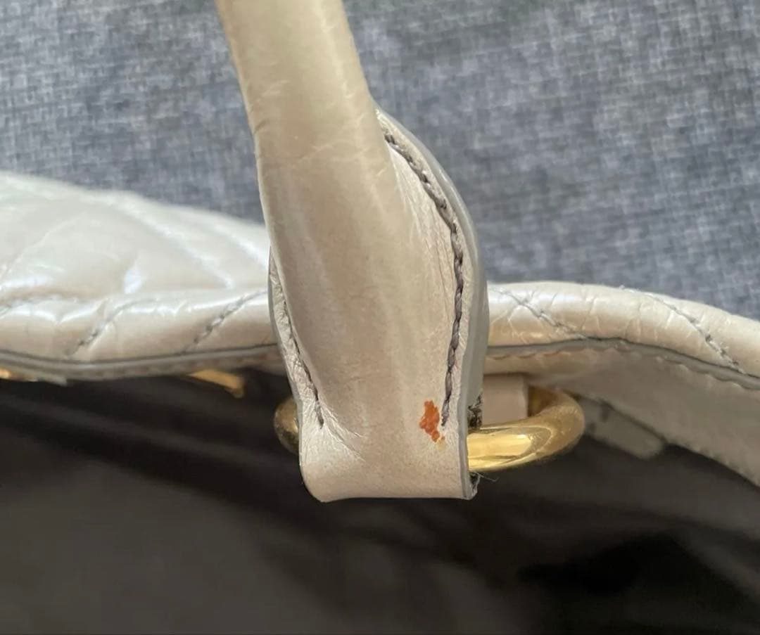 miumiu トートバッグ 2way ベージュ