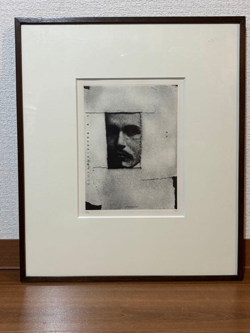 北川健次「肖像・顔」銅版画　1989年　エディション22/50 池田美術