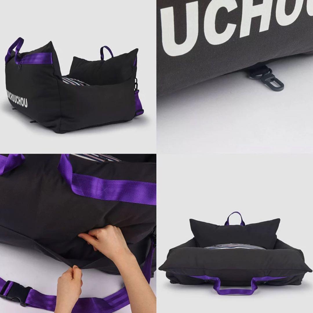 ペットカーシート ペットドライブボックス ペットキャリー犬用カーシートSサイズ黒