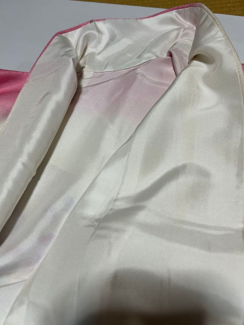 振袖セット　着物友禅振袖 西陣織帯 正絹帯揚げ　帯締め　重襟 のセット 成人式