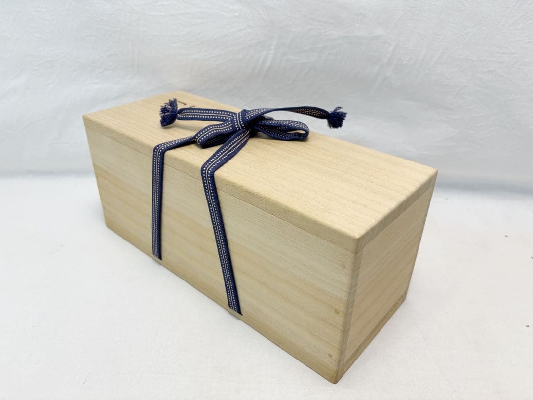 未使用 華道具 淳芳菴老竹芳作 銘 「福寿 」竹一重切花入 掛置兼用竹おとし共箱