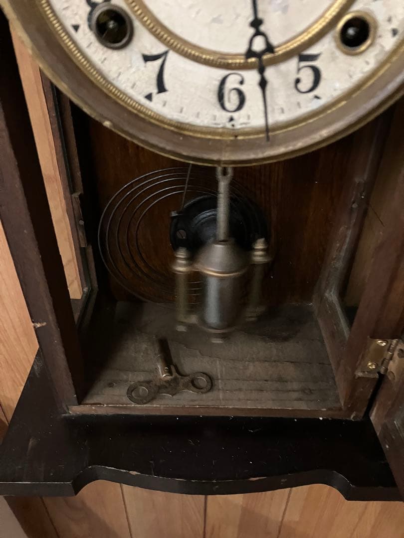 (19)TRADE BIOS MARK 振り子時計　レトロ稼動品　アンティーク