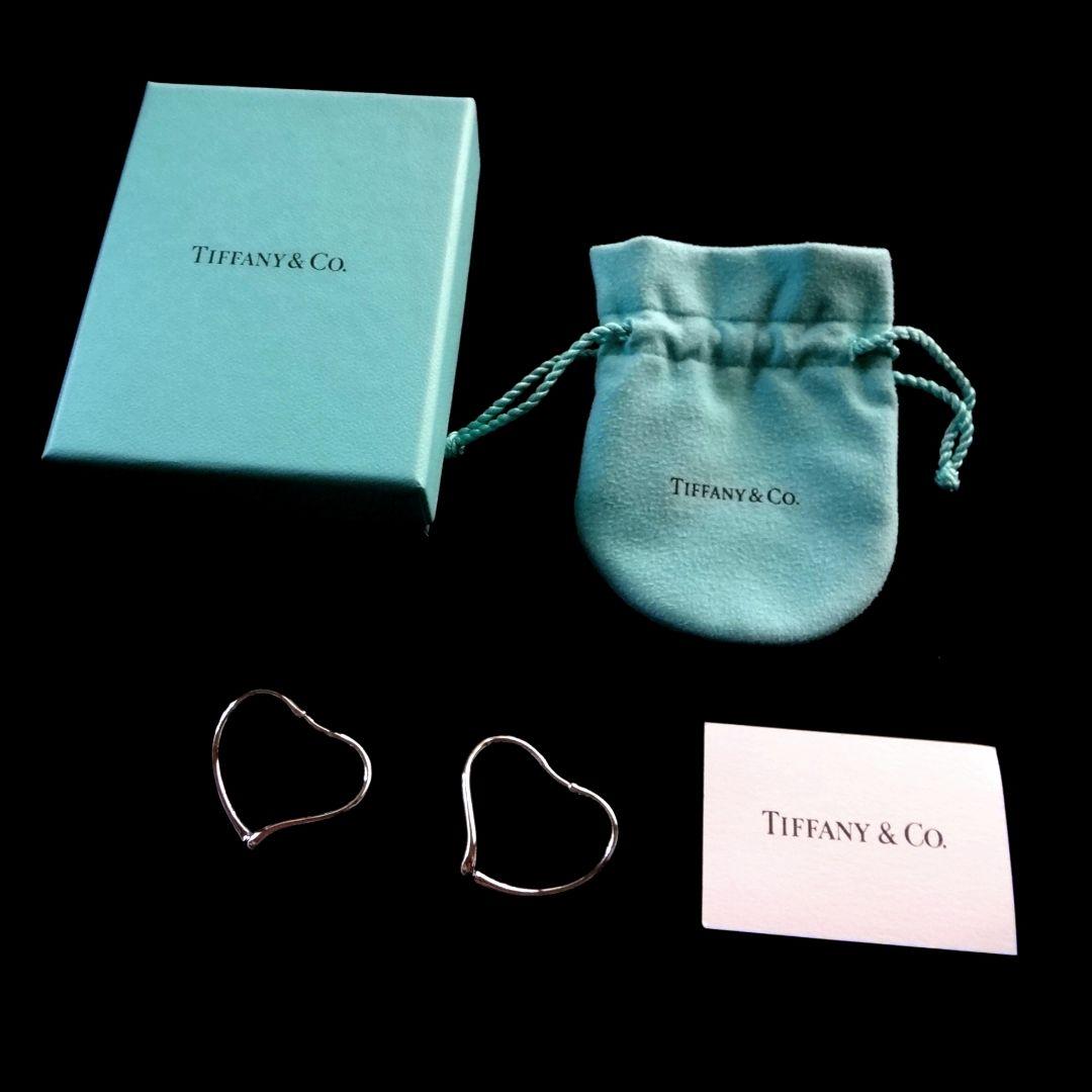 ティファニー　オープンハートフープピアス　スモール　S　スターリングシルバー