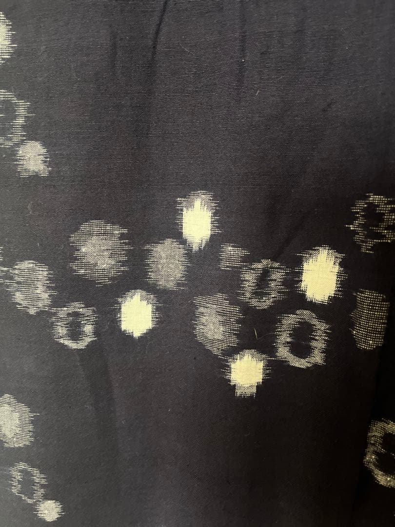 【お値下げ】訳あり★単衣久留米絣★牡丹雪柄★トールサイズ