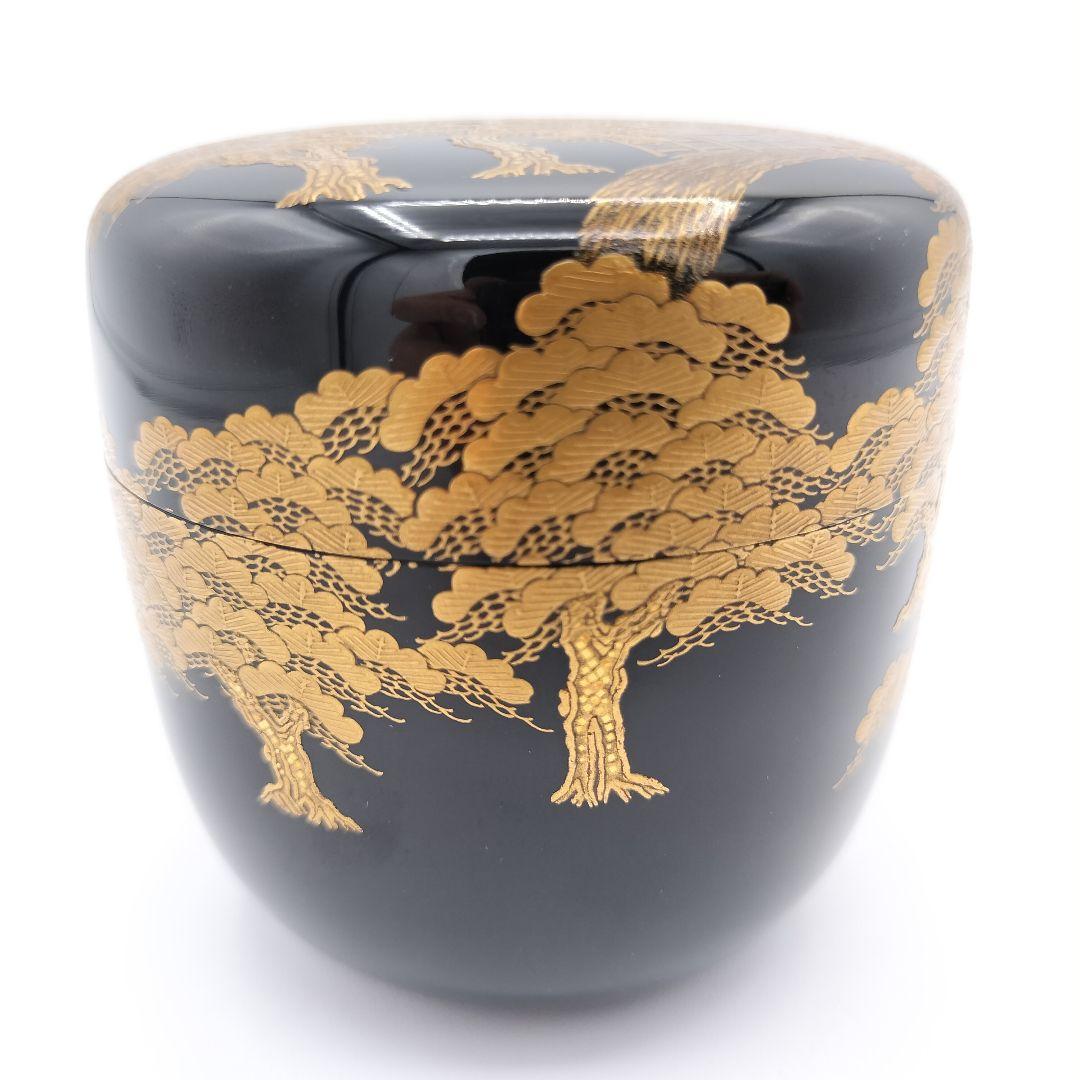 a191　棗　住吉　蒔絵　大棗　一瓢斉　茶道具　茶道　古物　古美術