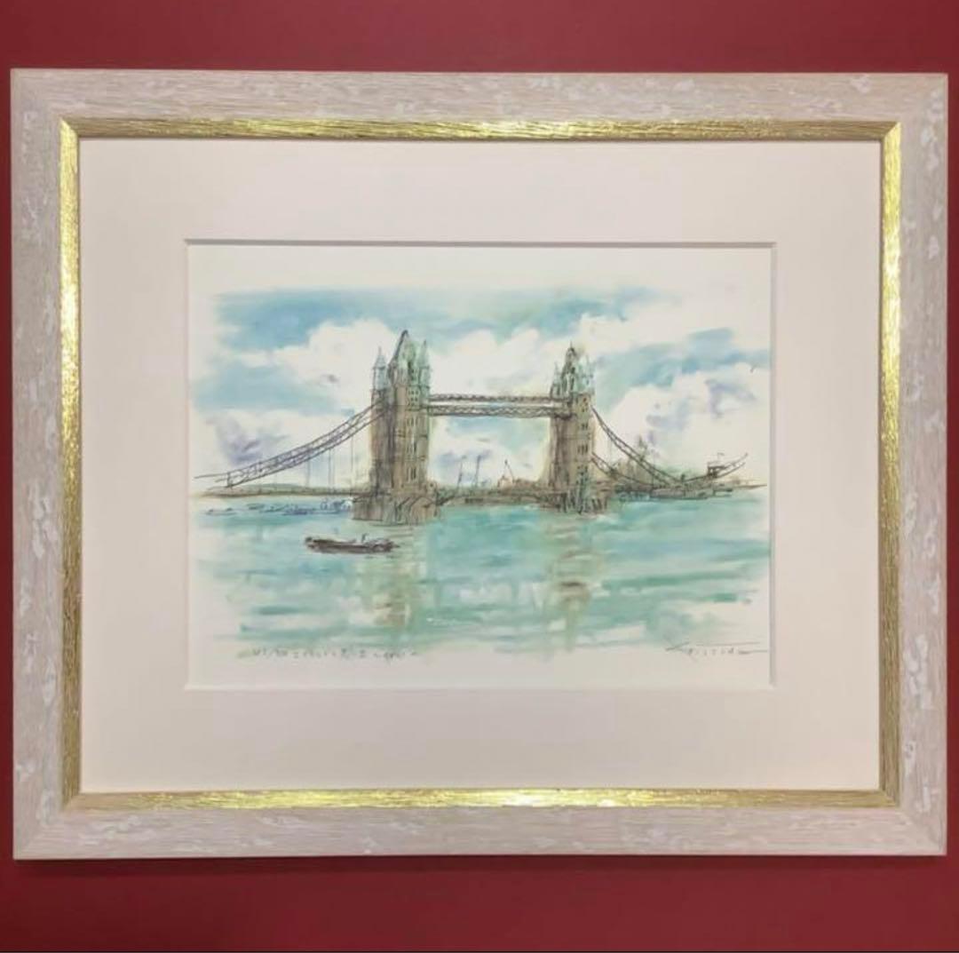 絵画・額縁・版画・津田 耕・新品未使用・〜イギリス〜・美術品・インテリア・雑貨