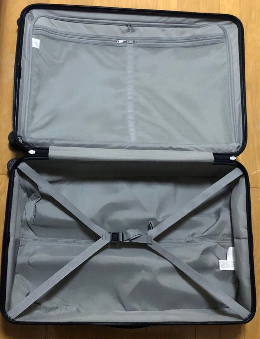 無印良品　キャリーケース 大型　88L ベージュ　スーツケースカバー付き