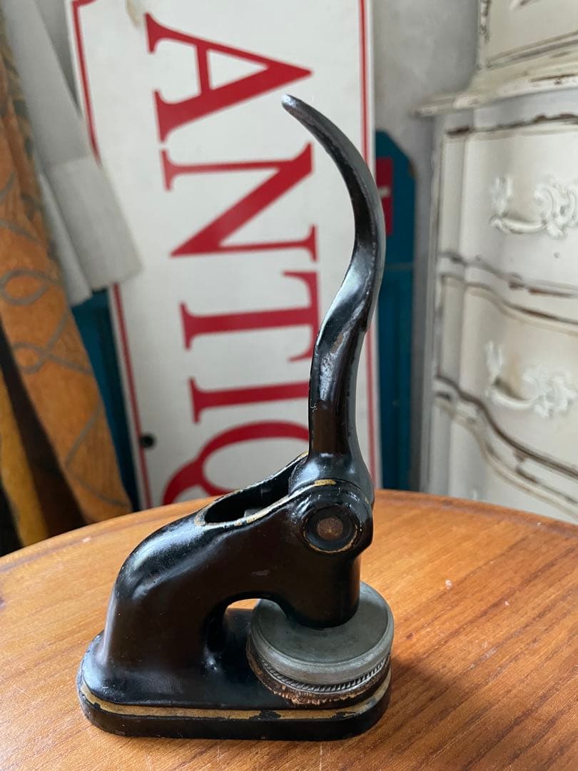 アンティーク　エンボッサー　公印　メタル　スタンプ　シール　プレス　アメリカ