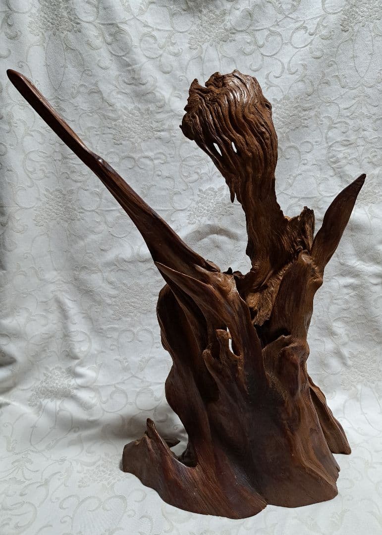 屋久杉　2組組み合わせ　飾り置物