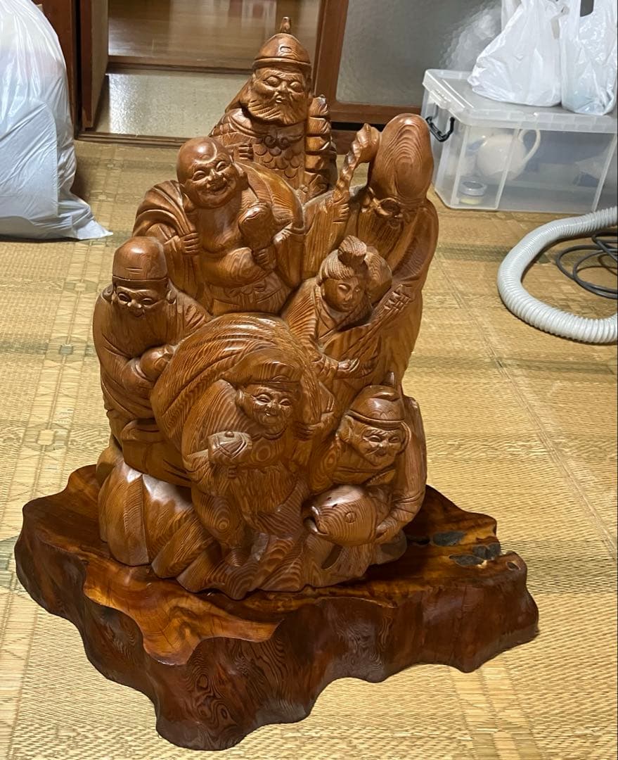 木製 七福神 彫刻