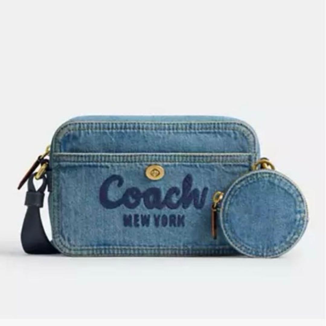 ラスト☆新品未使用☆Coach☆デニム☆ショルダーバッグ☆クロスボディ☆ポーチ☆