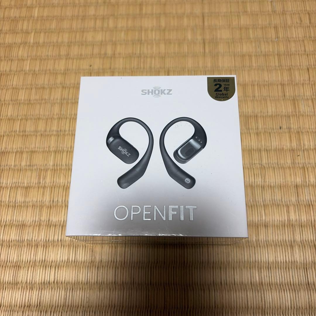 SHOKZ OPENFIT ブラック ワイヤレスイヤホン　ショックス