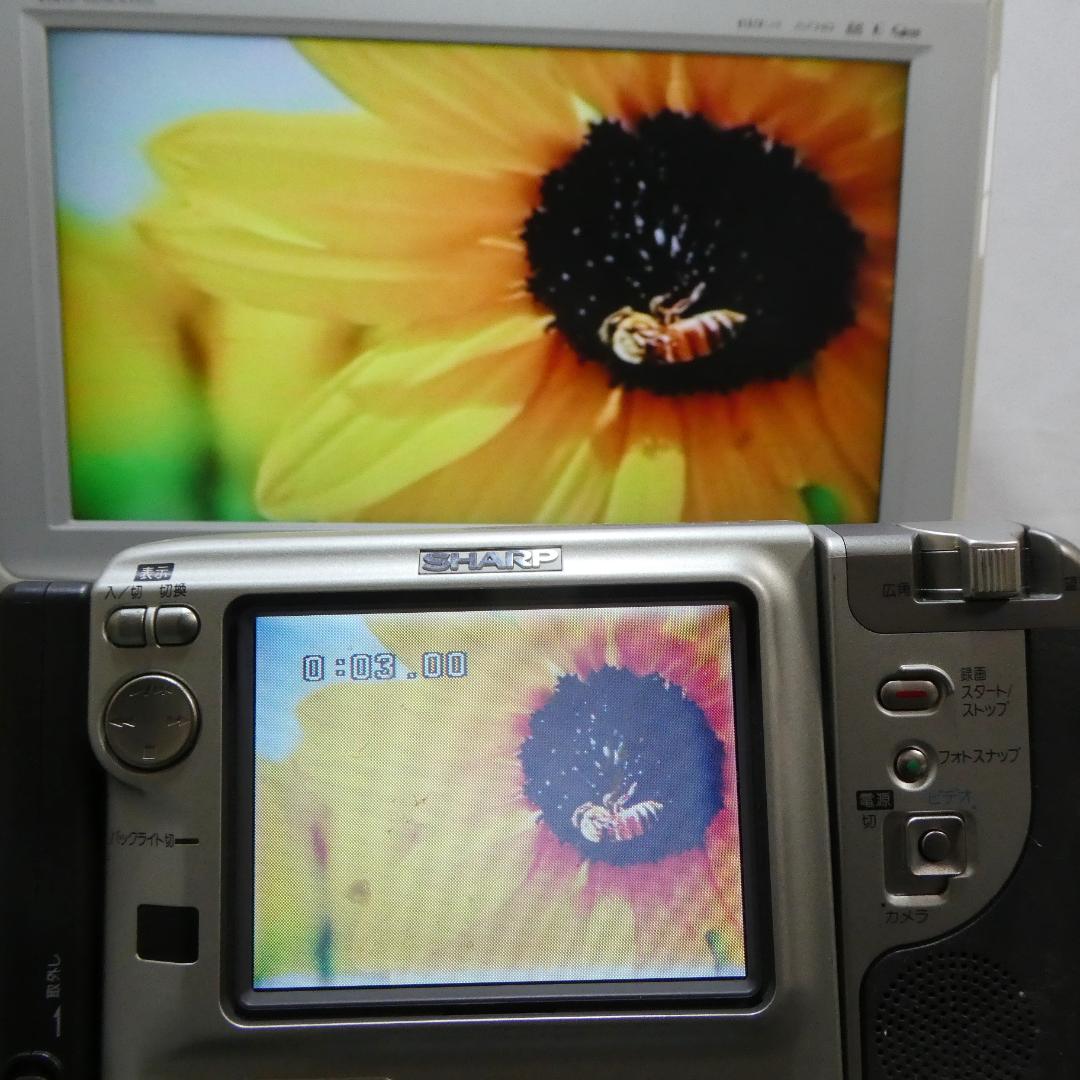 美品・動作良好　Video.Hi8 シャープ VL-HL80 8ミリビデオカメラ
