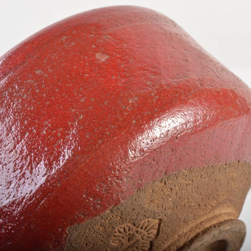 茶道具　赤楽茶碗　在銘　時代箱付　N　6504