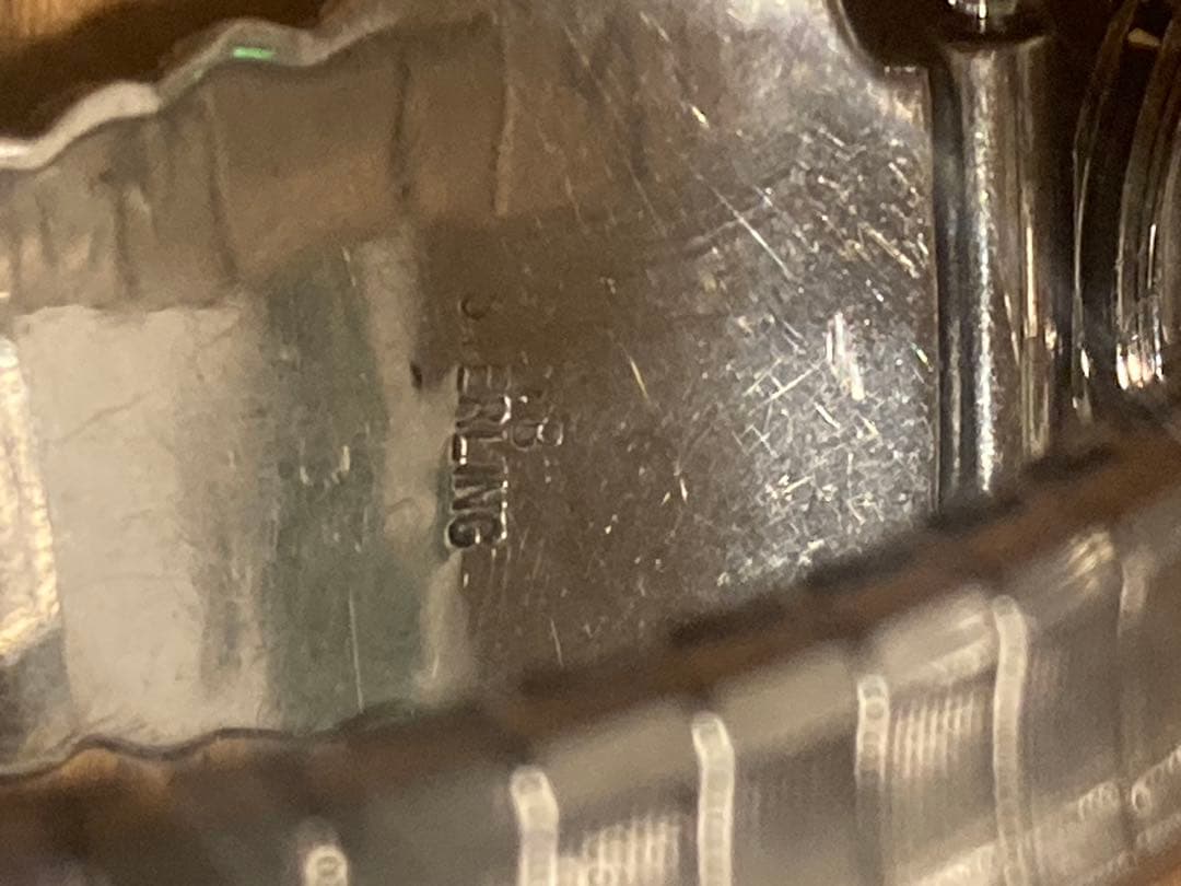 ナバホ族RB作オニキスシルバー腕時計　スヌーピー腕時計　インディアンジュエリー