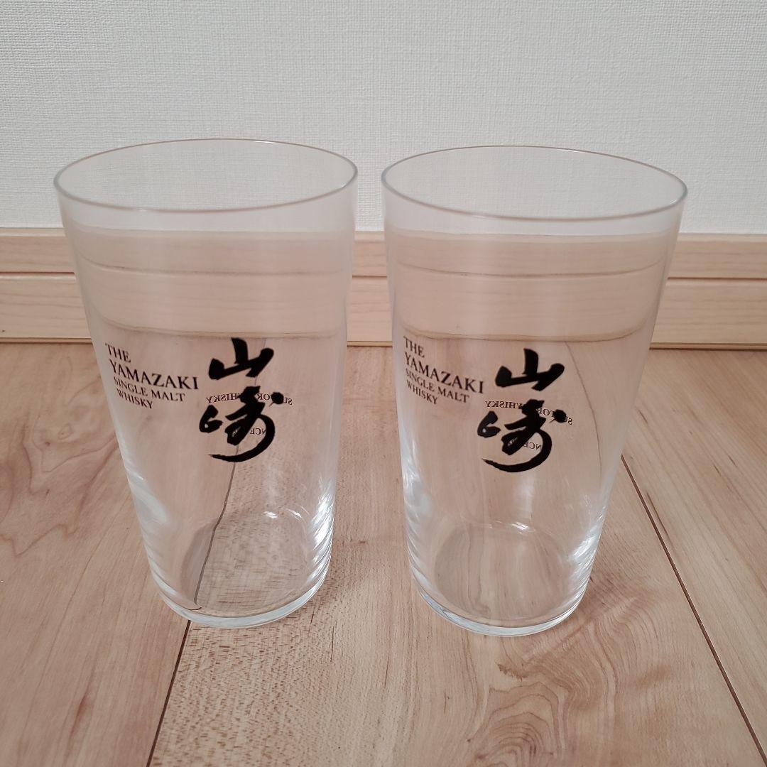 サントリー 山崎 未洗浄 空ボトル 18年 12年 薄づくりグラス2個 空瓶4本