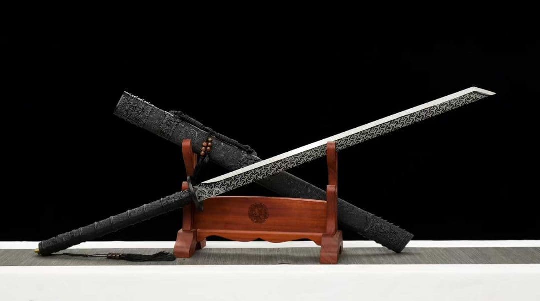 【戦竜康煕刀】古兵器 刀装具 日本刀　模造刀 居合刀 武士道 鑑賞用 美術刀