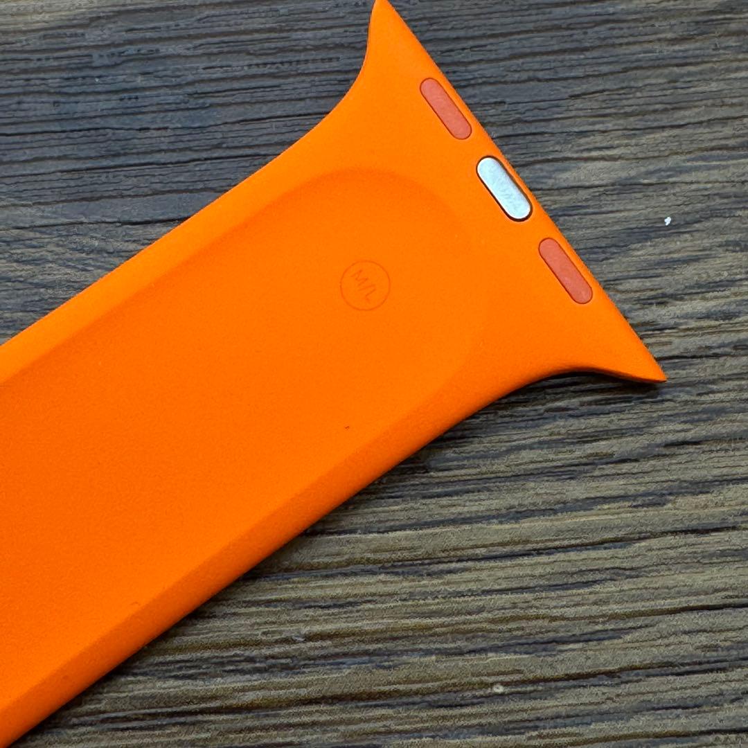 2462 Apple Watch エルメス　オレンジ　スポーツバンド　シリコン
