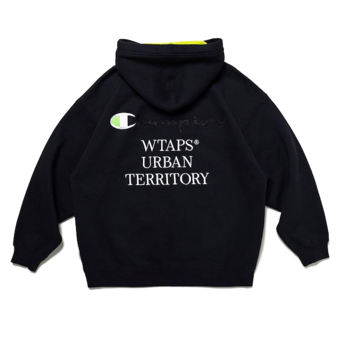WTAPS Champion ACADEMY HOODED BLACK Lサイズ