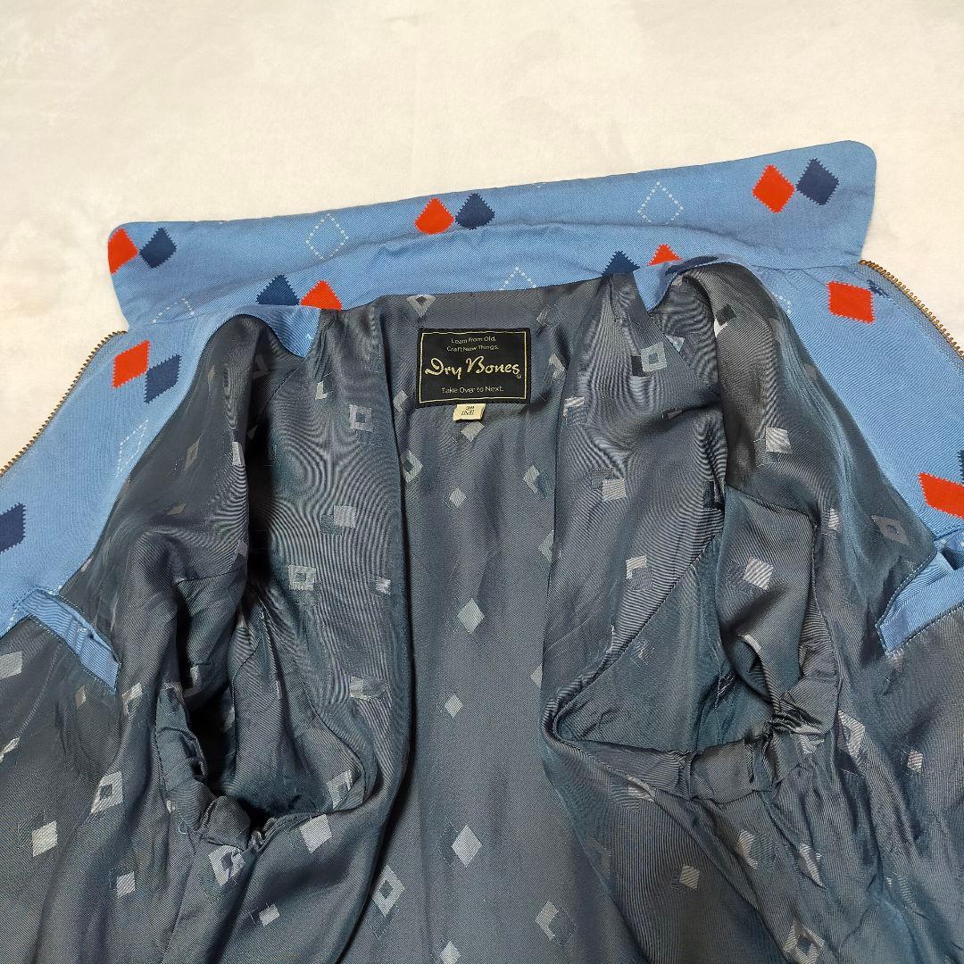 Dry Bones　アーガイル柄　レーヨン　ギャバジン　スイングトップ