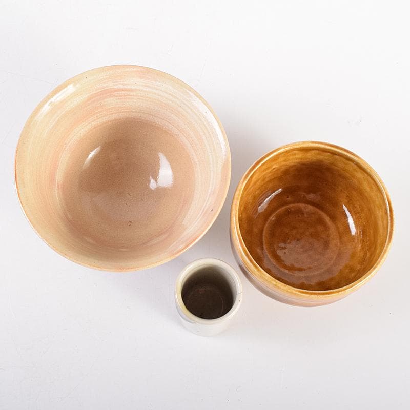 華山作　御所籠　皆具共　茶碗　棗など　十三点一式　仕覆付　共箱　F　R7699B