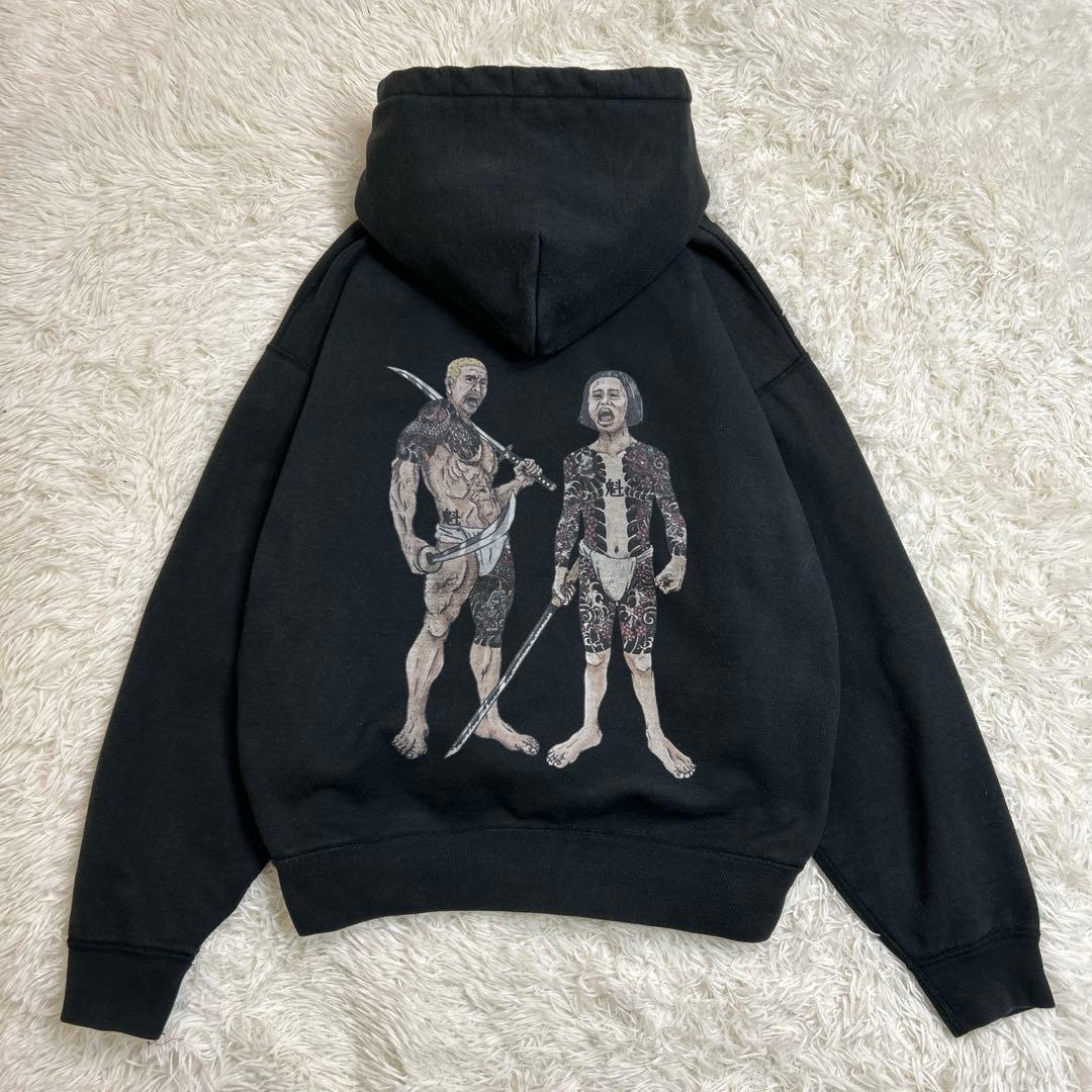 魁組 ダウンタウン パーカー 黒