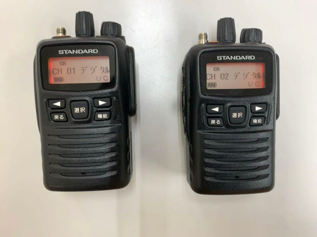 スタンダード VXD450U型無線機 2台 充電器付き