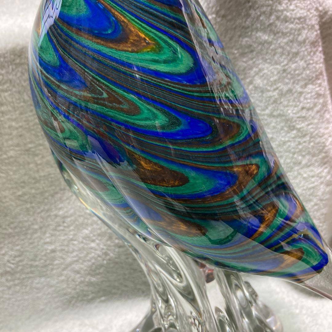 ガラス製　オウム