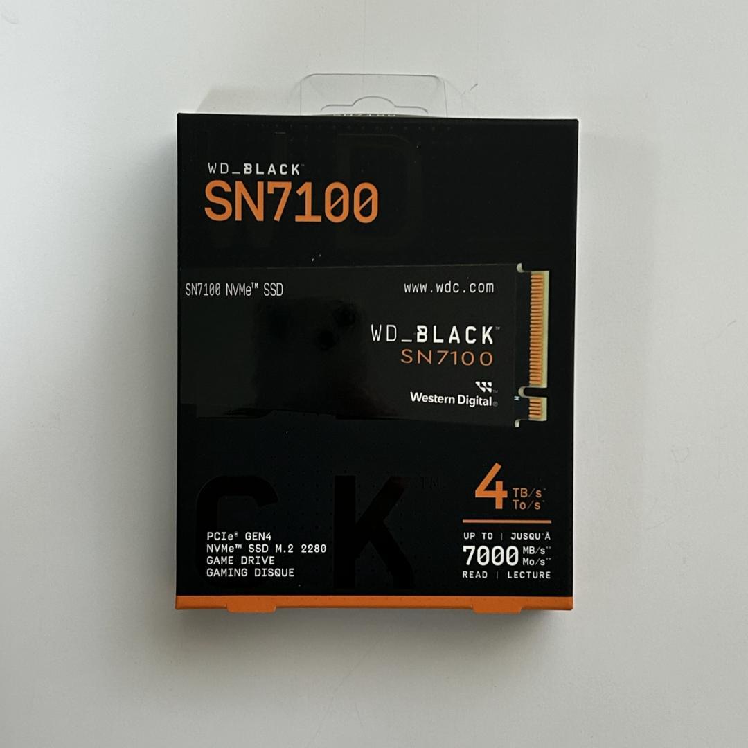 内蔵型SSD WD_BLACK 4TB SN7100 SSD WDS400T4X0E