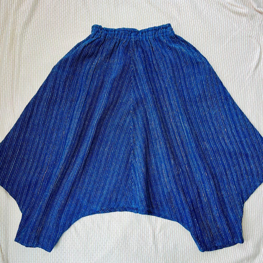 うさとの服 ヘンプコットン モモンガ パンツ usaato 藍染 ムササビ