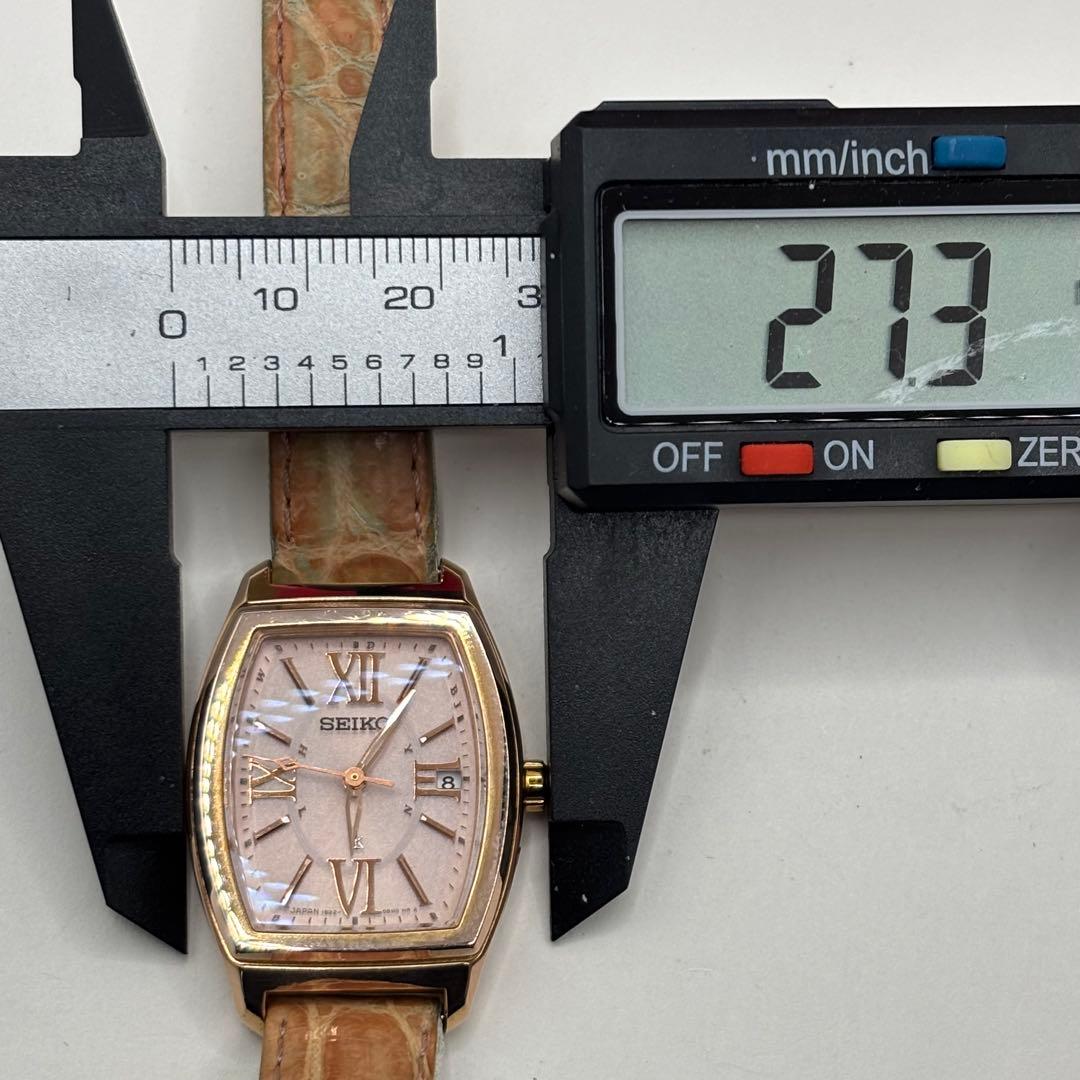 稼働品☆電波ソーラー　SEIKOセイコー　ルキア　レディース腕時計