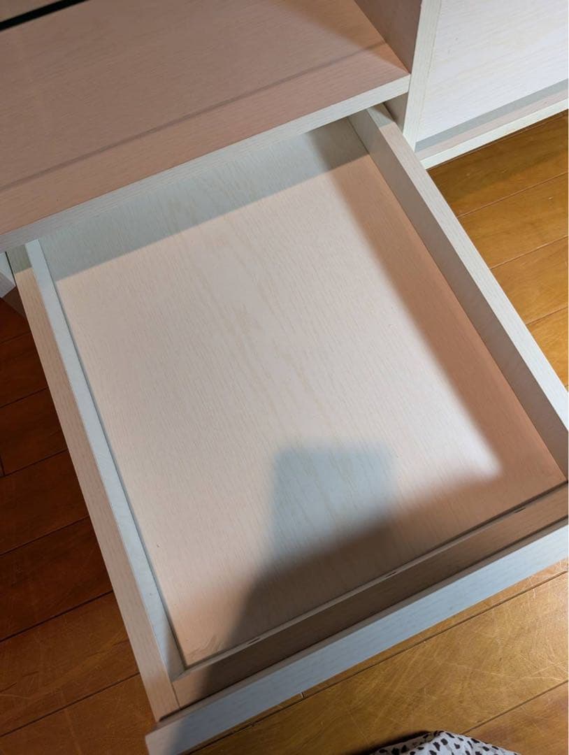 ■送料込■LOWYA ドレッサー コスメ台 ローテーブル 鏡化粧センターテーブル