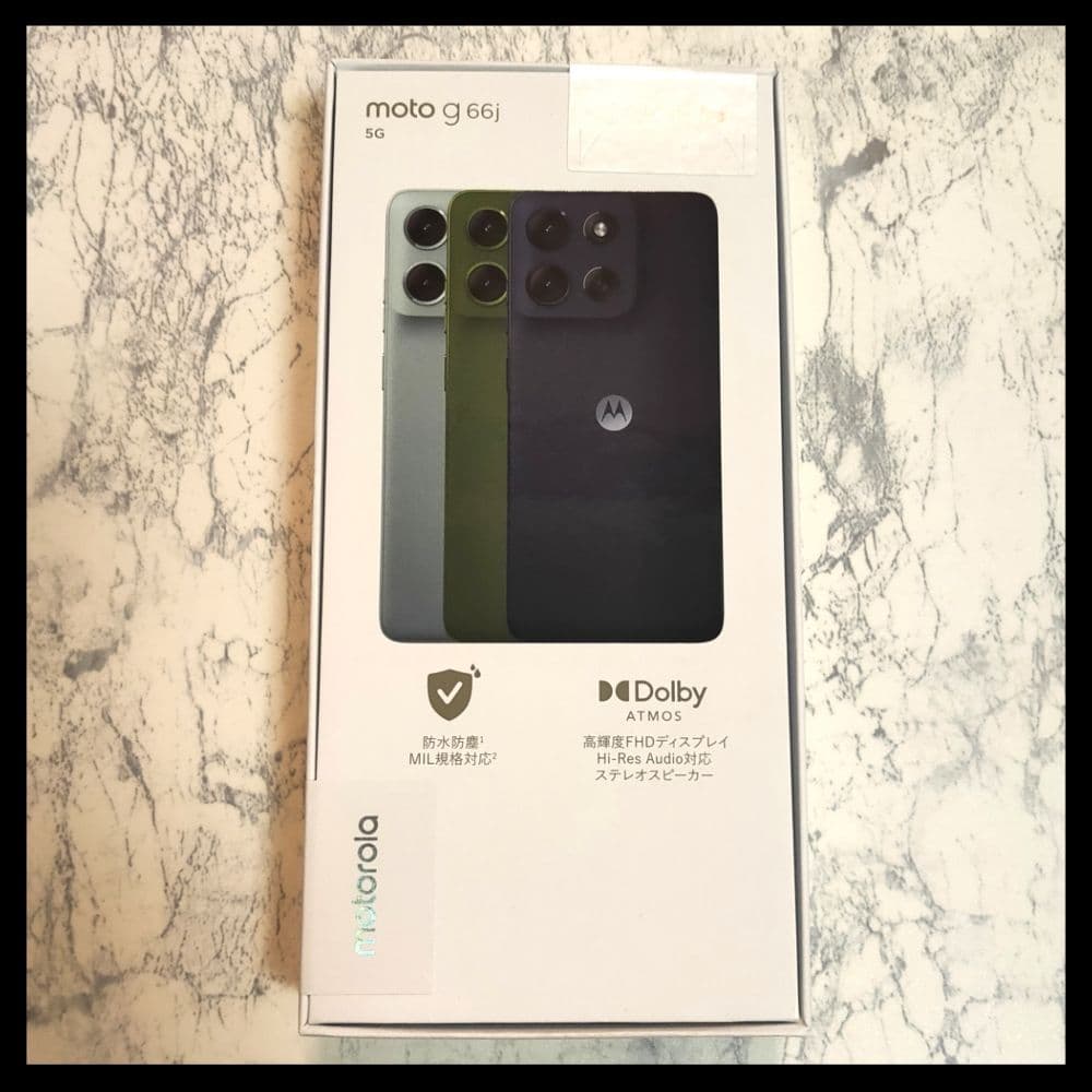 未開封 新品 Motorola moto g66j 5G ブラック 本体 即発送