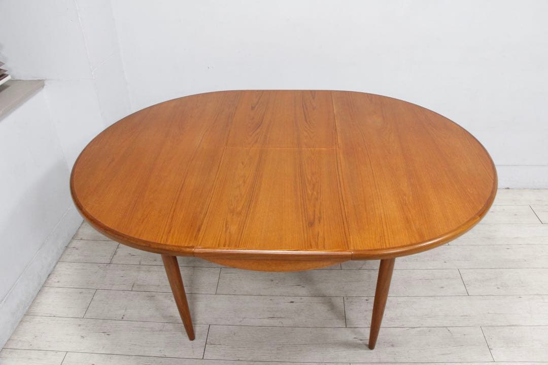 【極美品】G-PLAN ジープラン エクステンション ラウンドダイニングテーブル