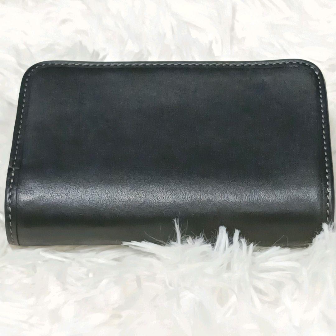 【極美品】COACH コーチ タビーミディアムウォレット 二つ折り財布 ブラック