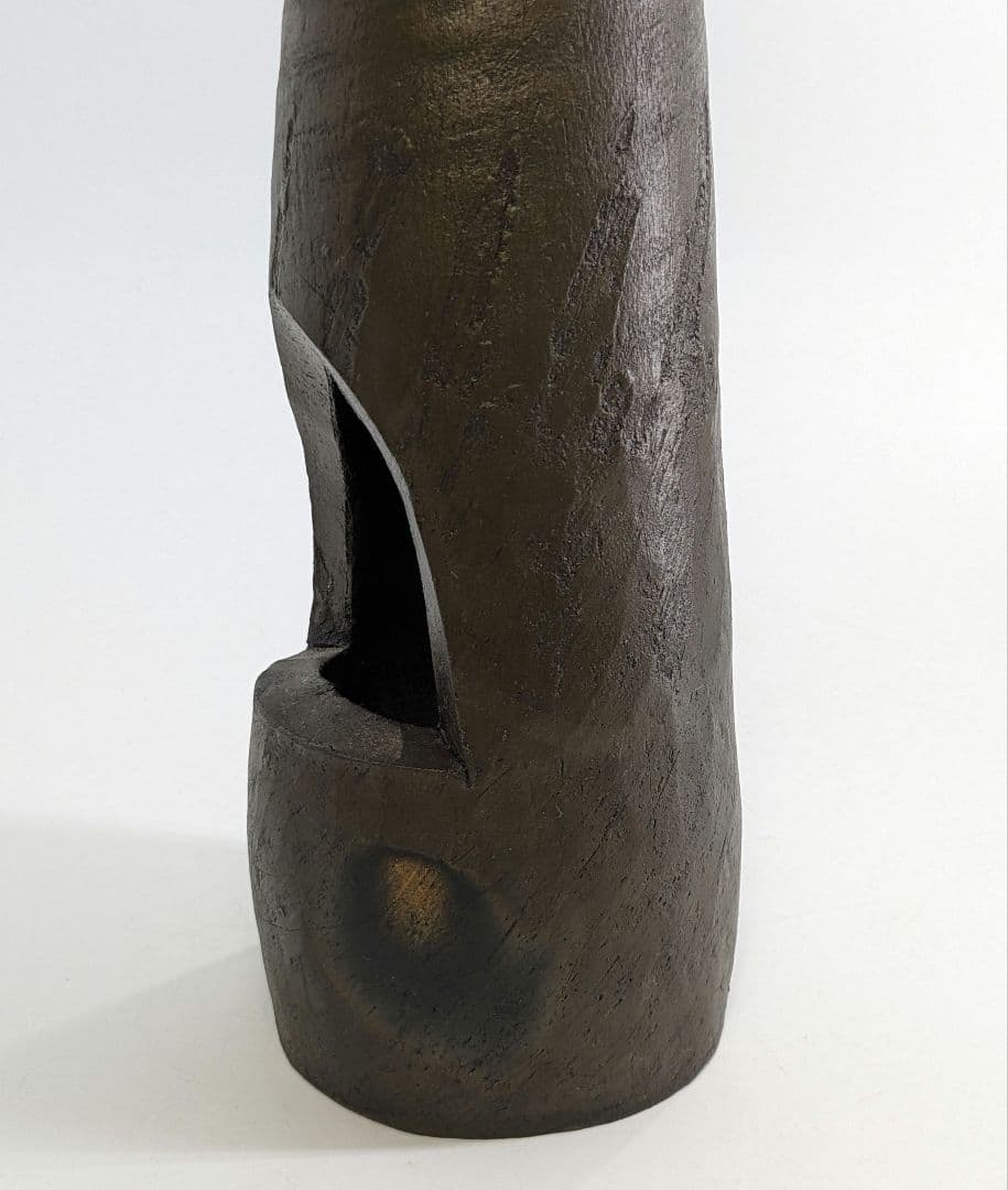 岡山県重要無形文化財 森陶岳 備前焼 花器 フラワーベース 花入 花瓶 華道具