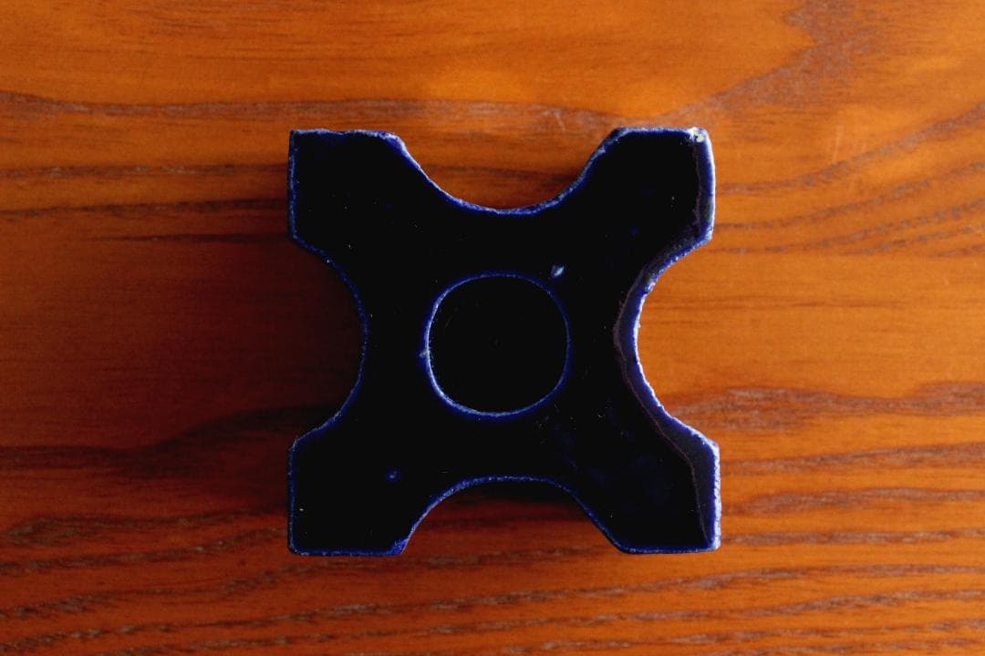 Lisa Larson リサラーソン キャンドルホルダー 紺2