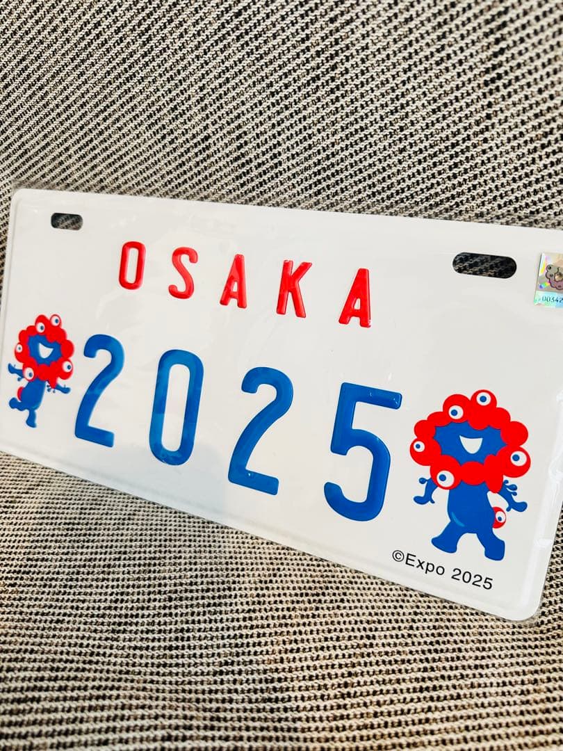 大阪万博 ミャクミャク USプレート 万博 EXPO2025 メタルプレート