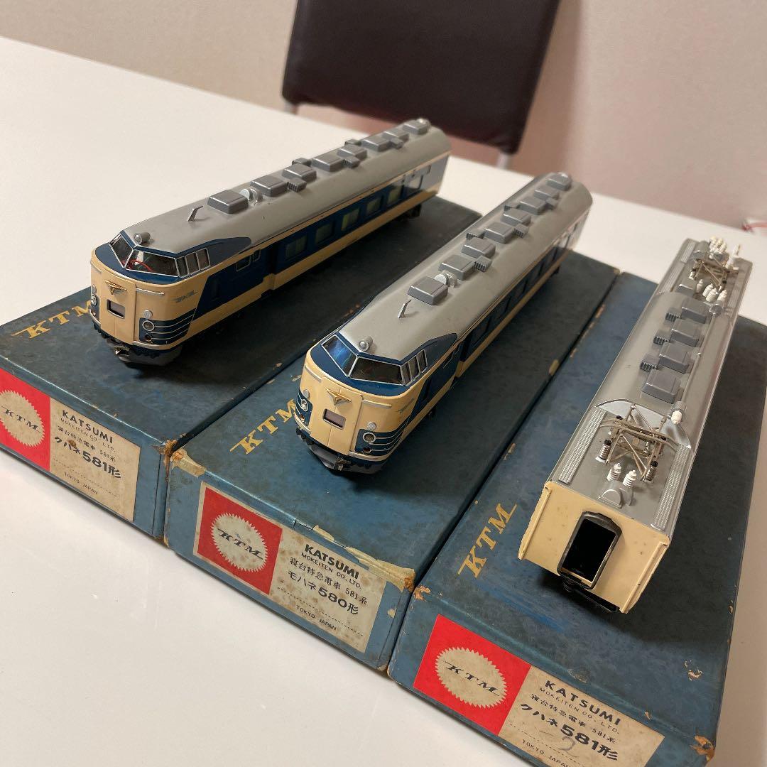 カツミ製　HO 鉄道模型　581系　3両