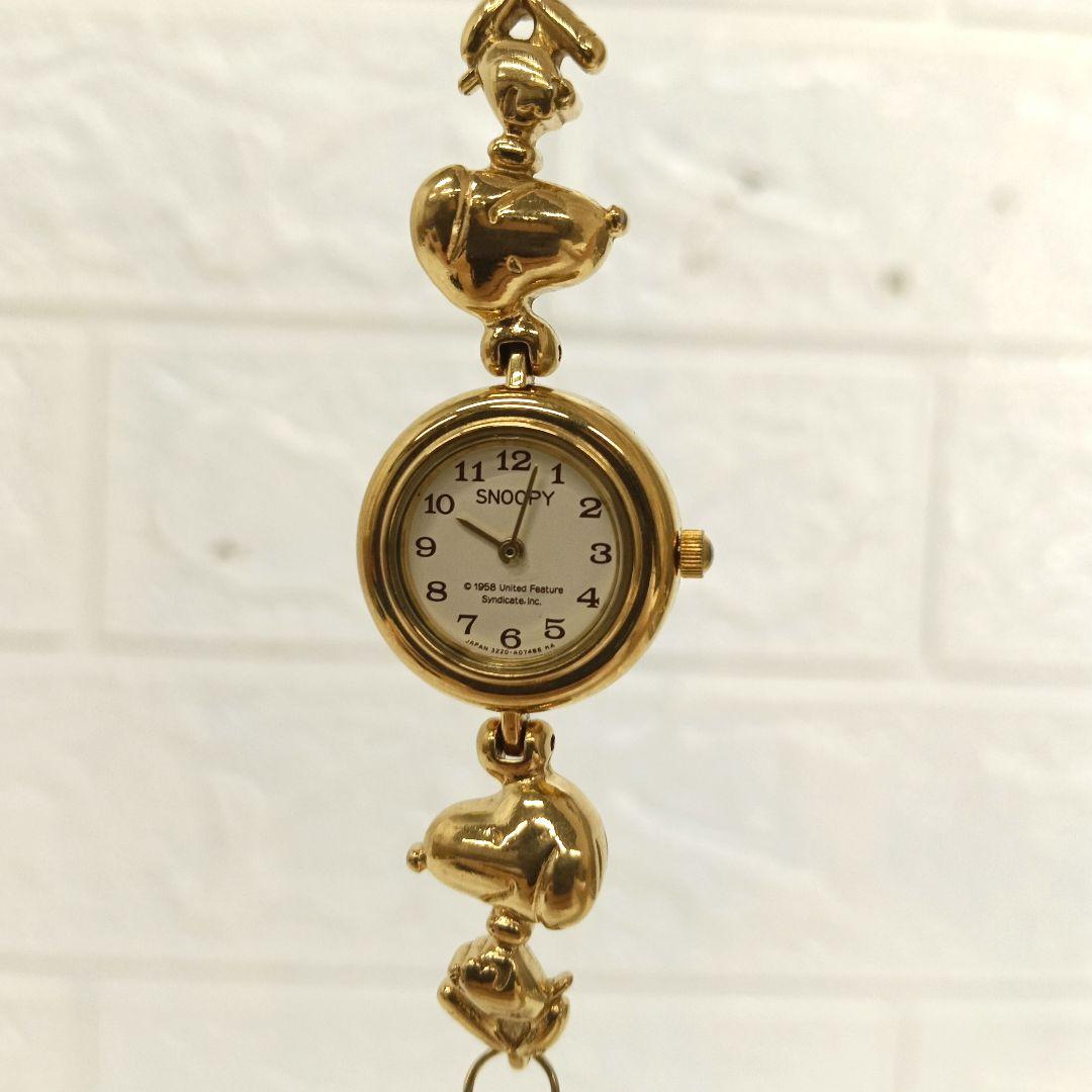 シチズン citizen SNOOPY ゴールド 腕時計 スヌーピー　上４