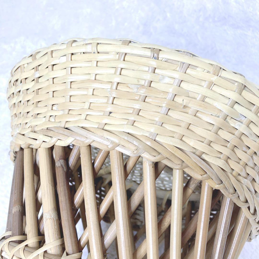 【スツール 籐】ラタン 木内籐材工業 アンティーク家具
